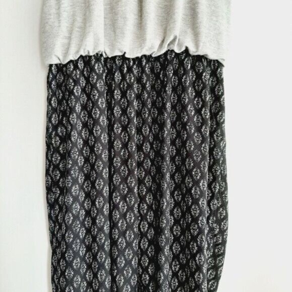 HEI HEI \ Rhodes Anthropologie Sleeveles Crop Jumpsuit Grey & Black Sz S - Picture 7 of 14